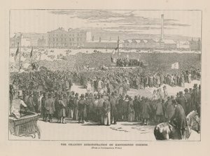 La manifestación cartista en Kennington Common