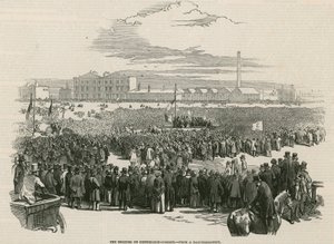 La reunión cartista en Kennington Common en 1848 de English School