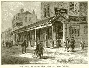 La casa de los bollos de Chelsea, 1810