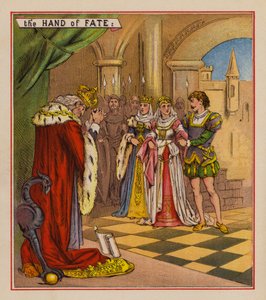 El niño nacido para ser rey (litografia en color) de English School