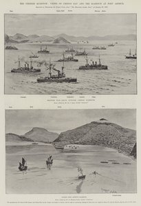 La cuestión china, vistas de la bahía de Chefoo y el puerto de Port Arthur