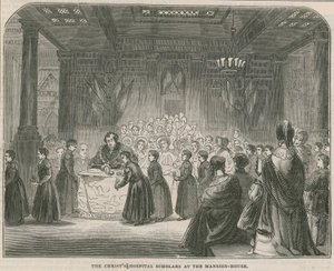 Los escolares del Hospital de Cristo en la Mansion House de English School