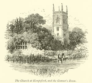La iglesia en Kempsford y la sala de los artilleros