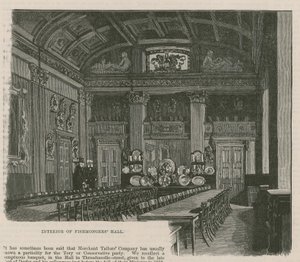 Los Gremios de la Ciudad: La Compañía de Pescaderos: Interior del Salón de Pescaderos