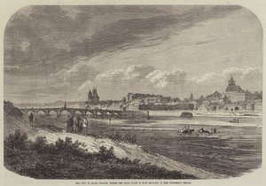 La ciudad de Blois, Francia, donde el Tribunal Supremo está celebrando los juicios por conspiración (grabado) de English School