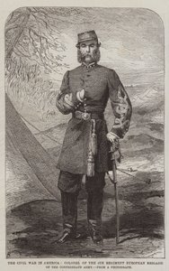 La Guerra Civil en América, Coronel del 4º Regimiento de la Brigada Europea del Ejército Confederado de English School