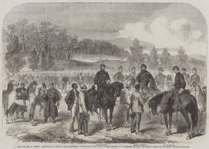 La Guerra Civil en América, Reconocimiento realizado por el General Stoneman, acompañado por el Conde de París y el Duque de Chartres, a Cedar Run de English School