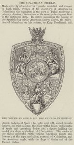 El escudo colombiano para la Exposición de Chicago de English School