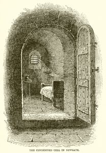 La celda de los condenados en Newgate