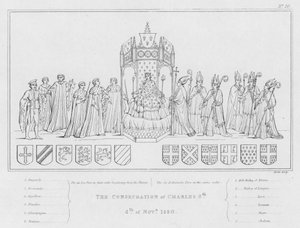 La consagración de Carlos VI, 4 de noviembre de 1380 (grabado)