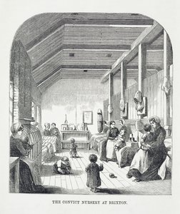 La Guardería de Convictos en Brixton, de Las Prisiones Criminales de Londres y Escenas de la Vida en Prisión por Henry Mayhew y John Binny, 1862 de English School