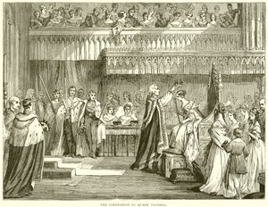 La coronación de la Reina Victoria de English School