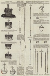 Las joyas de la corona (grabado) de English School