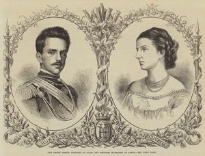 El Príncipe Heredero Humberto de Italia y la Princesa Margarita de Saboya de English School