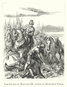 La corona de Ricardo III encontrada en el campo de Bosworth de English School