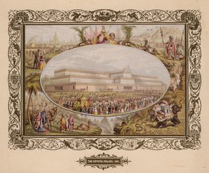 El Palacio de Cristal, 1851, La Gran Exposición, Hyde Park, Londres de English School