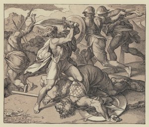 La muerte de Goliat (grabado)