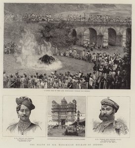 La muerte de HH Maharajah Holkar de Indore de English School