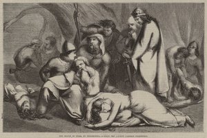 La muerte de Lear, por Pickersgill, de la reciente exposición de caricaturas de English School