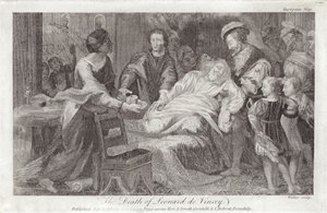 La muerte de Leonardo da Vinci de English School
