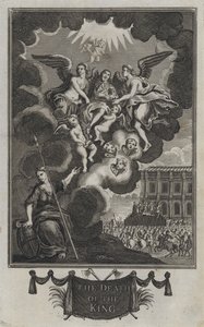 La muerte del rey (grabado) de English School