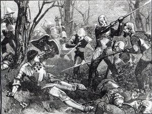La Muerte del Hacedor de Reyes en la Batalla de Barnet, c.1880