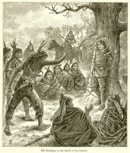 El Deerslayer en manos de los indios de English School