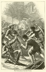 La destrucción de los piratas de Sark de English School