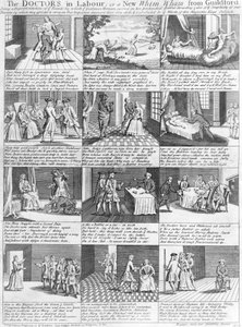 Los Doctores en Trabajo, o una Nueva Chifladura de Guildford, 1726 de English School