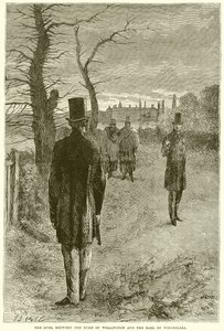 El duelo entre el duque de Wellington y el conde de Winchelsea de English School