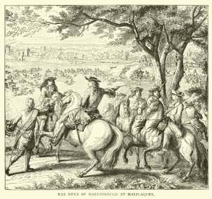 El duque de Marlborough en Malplaquet
