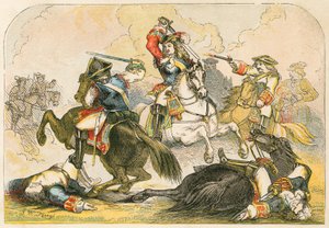 El Duque de Marlborough en la batalla de Ramilies de English School