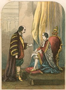 El Duque de Northumberland persuadiendo a Eduardo VI para cambiar la sucesión de English School