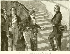 El Duque de Wellington en Almack