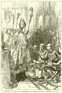 Los Duques de Orleans y Borgoña en la Iglesia de los Agustinos de English School