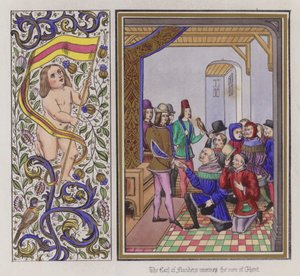 El Conde de Flandes recibe a los hombres de Gante de English School