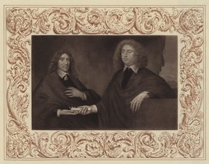 El Conde de Lauderdale (a la derecha) y El Conde de Lanark (después segundo Duque de Hamilton) de English School