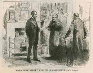 El Conde de Shaftesbury; Lord Shaftesbury visitando la casa de un vendedor ambulante de English School