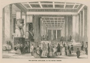 La Sala Egipcia en el Museo Británico de English School