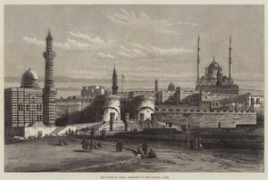 La Crisis Egipcia, Entrada a la Ciudadela, El Cairo (grabado) de English School