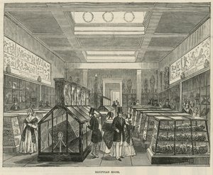 La Sala Egipcia en el Museo Británico de English School