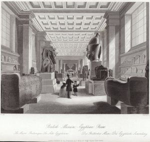 La Sala Egipcia del Museo Británico de English School