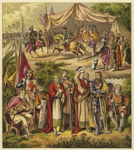Los ocho primeros reyes Plantagenet; Rey Enrique II, Rey Ricardo I, Rey Juan, Rey Enrique III, Rey Eduardo I, Rey Eduardo II, Rey Eduardo III, Rey Ricardo II