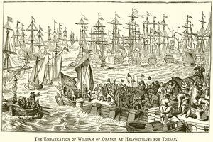 El embarque de Guillermo de Orange en Helvoetsluys hacia Torbay
