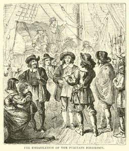 El embarque de los puritanos prohibido
