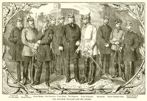 El Emperador Guillermo y sus jefes