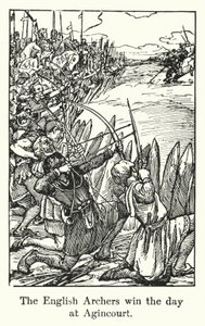 Los arqueros ingleses ganan el día en Agincourt de English School