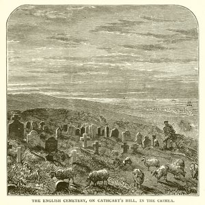 El cementerio inglés, en la colina de Cathcart, en Crimea