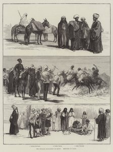 La ocupación inglesa de Egipto, bocetos en El Cairo de English School