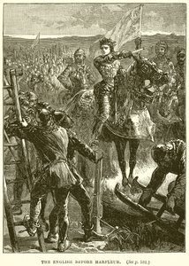 Los ingleses ante Harfleur de English School